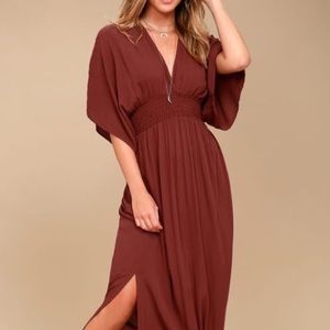 Love Stitch Gauze Kimono Maxi Dress - Size M/L